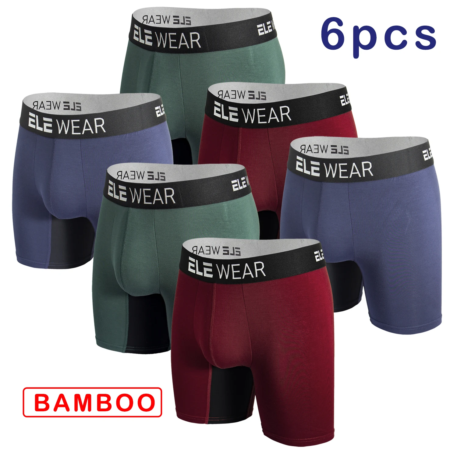 6 Pcs Bamboo Men Underwear Box - đánh giá và giá Bamboo Fiber Trunk