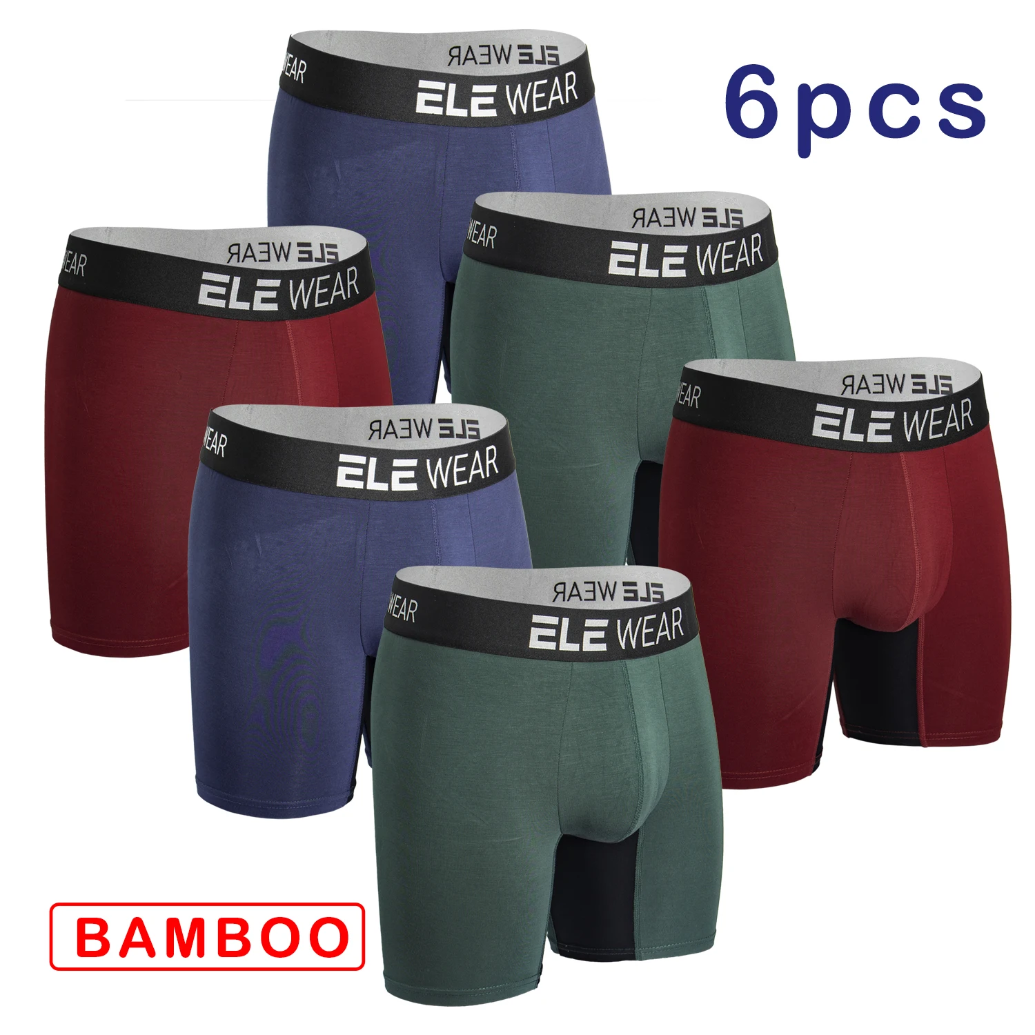 6 Pcs Bamboo Men Underwear Box - đánh giá và giá Bamboo Fiber Trunk
