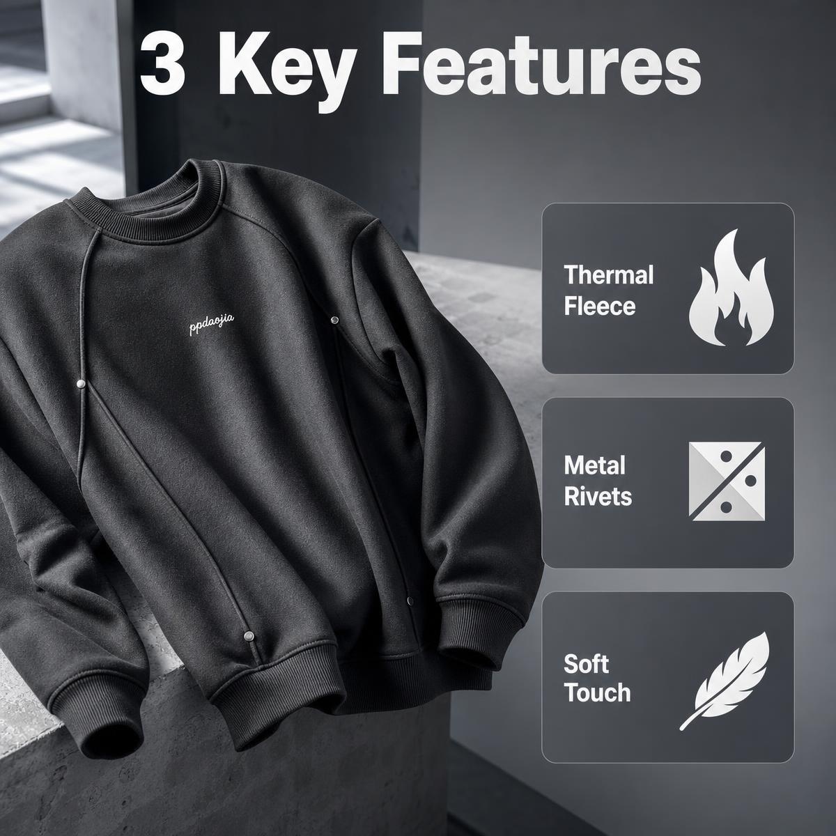 Autumn Winter Men Fleece Lined - đánh giá và giá Undershirt Crew Neck
